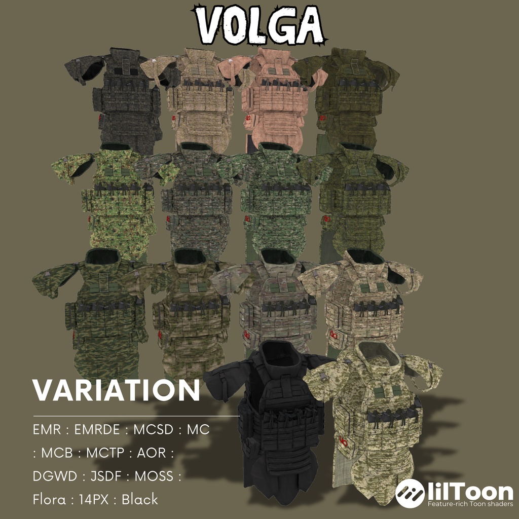 - Volga - 【6アバター対応フルセット販売】