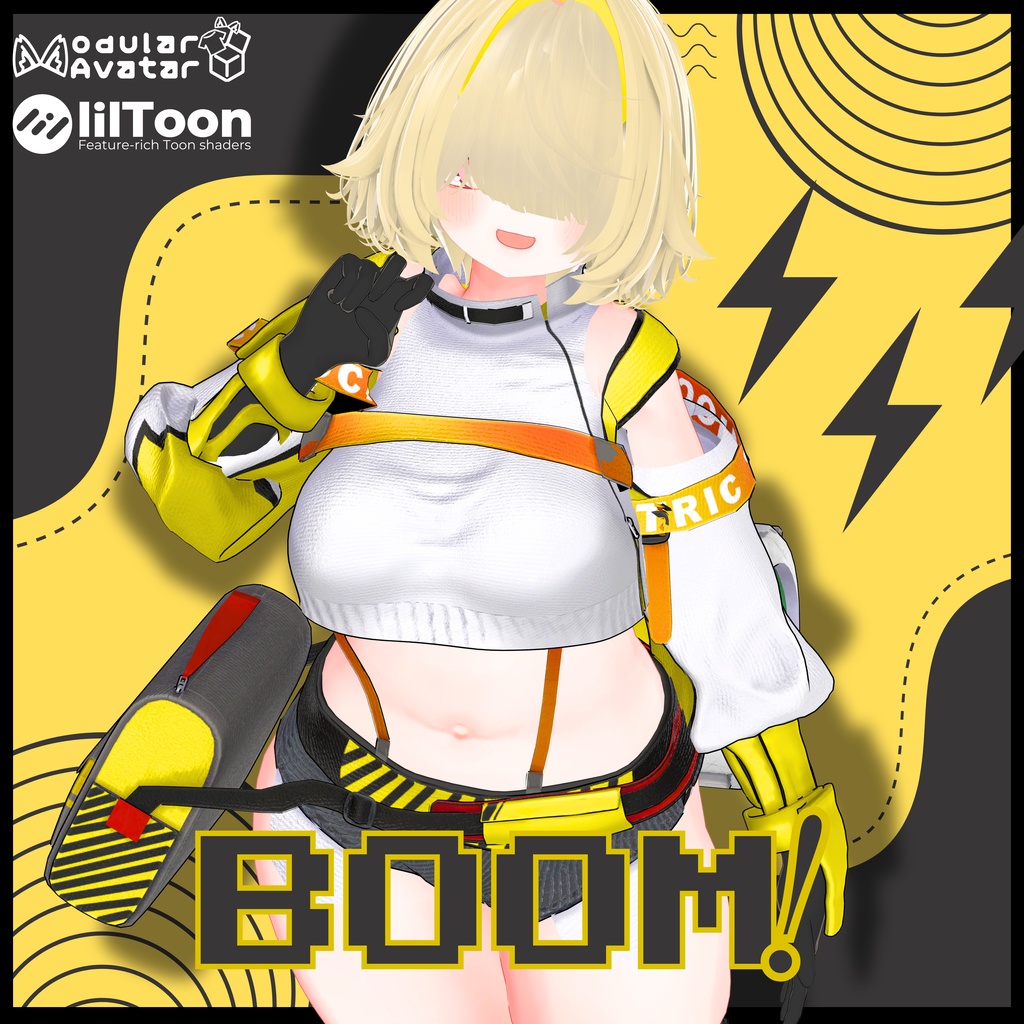 【水着追加】-BOOM!-【NIKKE 3Dファンメイド衣装】
