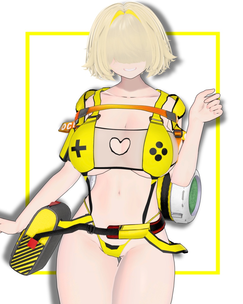 【水着追加】-BOOM!-【NIKKE 3Dファンメイド衣装】