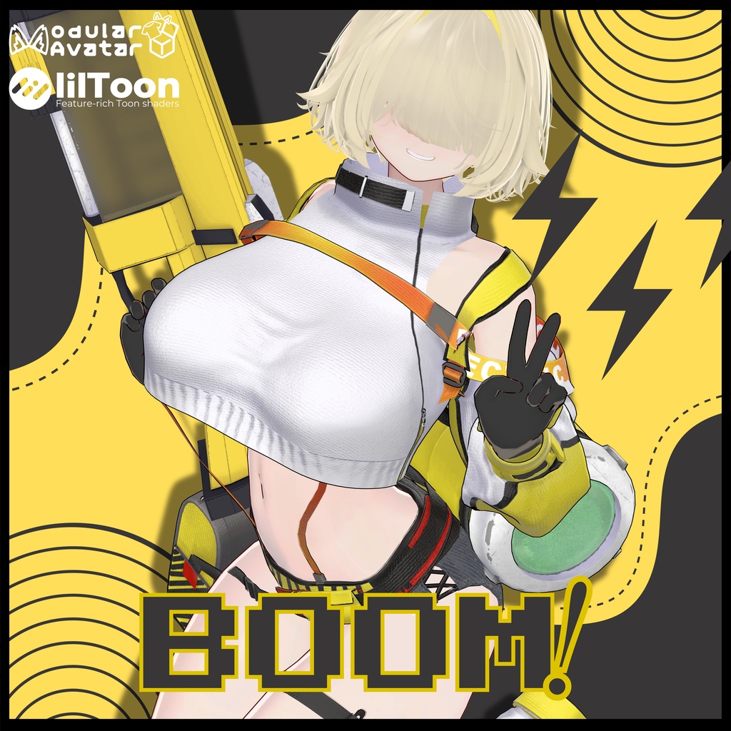 【龍のヨルちゃん専用】-BOOM!-【NIKKE 3Dファンメイド衣装】