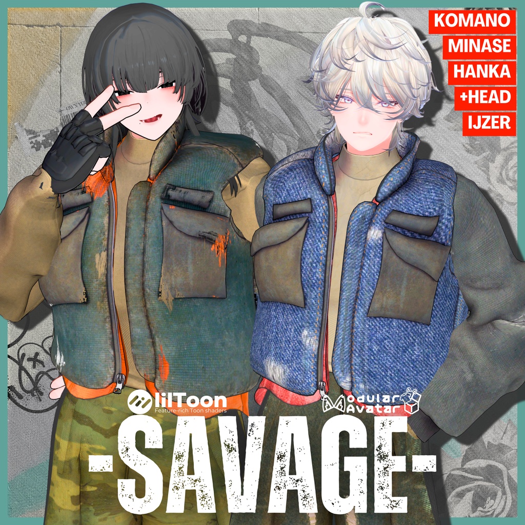 【12/24まで2300→1800】-Savage-【5アバターフルセット販売】
