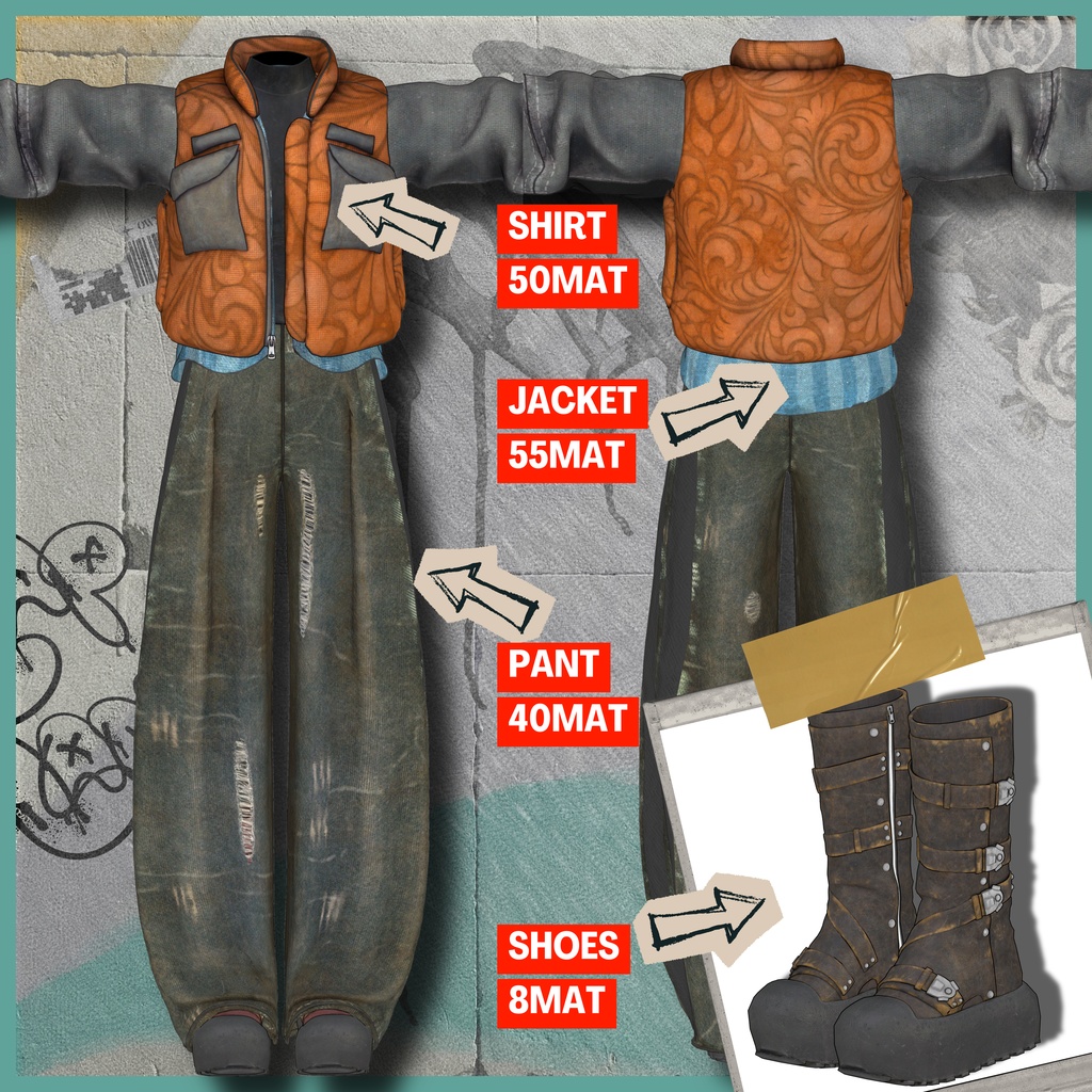 【12/24まで2300→1800】-Savage-【5アバターフルセット販売】