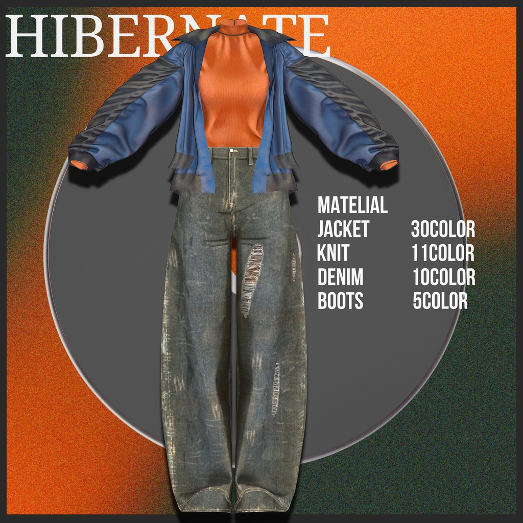 【12/26まで 2300 ⇒ 1800】-Hibernate-【男女7アバターフルセット販売】