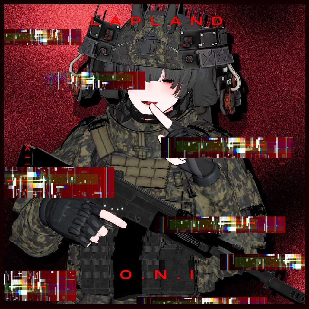 【VOIN用追加ヘルメットパーツ】O.N.I【アイザラさんファンメイド】