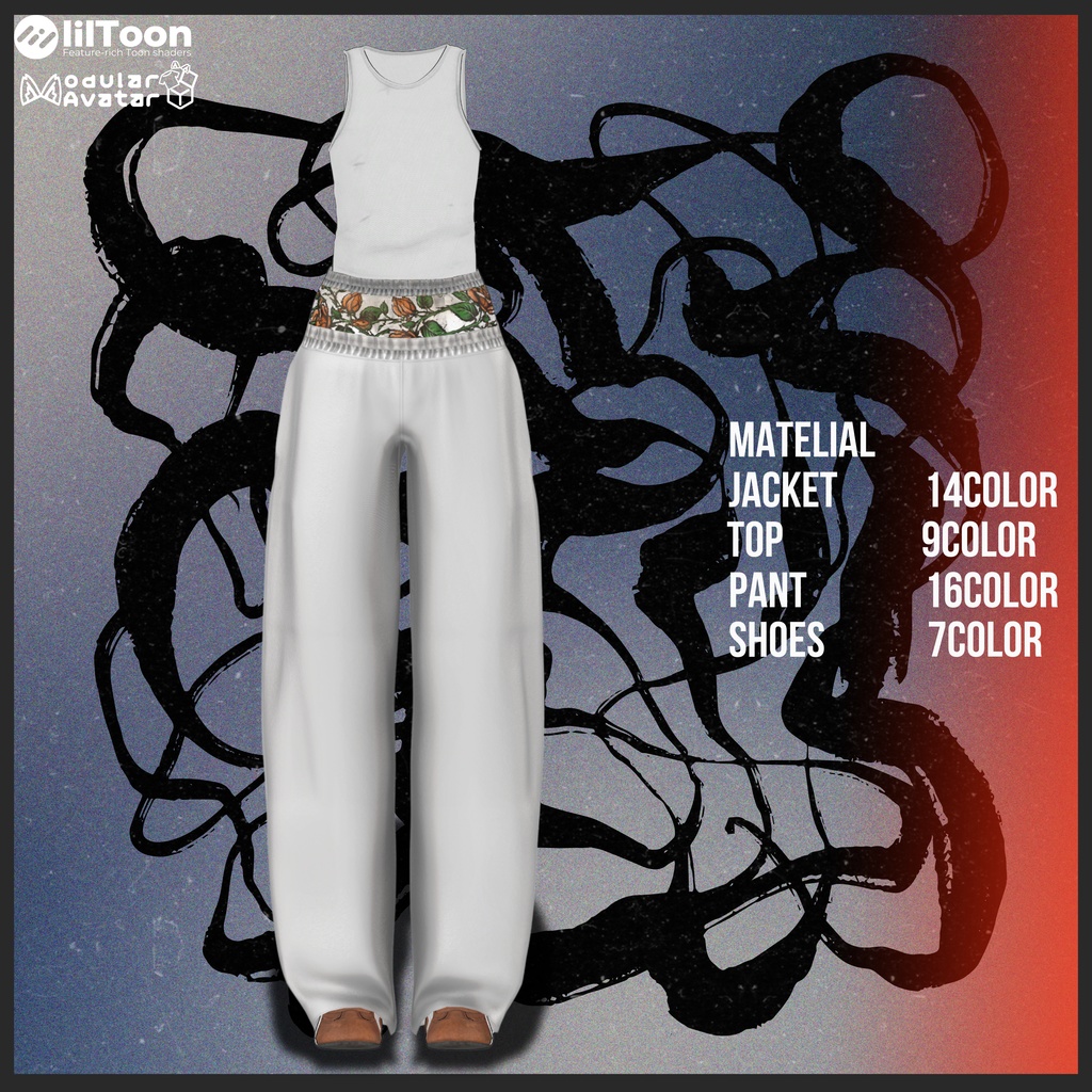 【1/20まで 1800⇒1300】-LAZY-【男女8アバターフルセット】