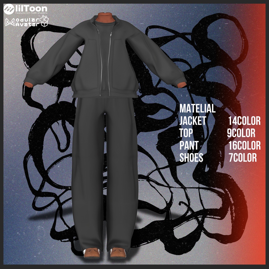 【1/20まで 1800⇒1300】-LAZY-【男女8アバターフルセット】