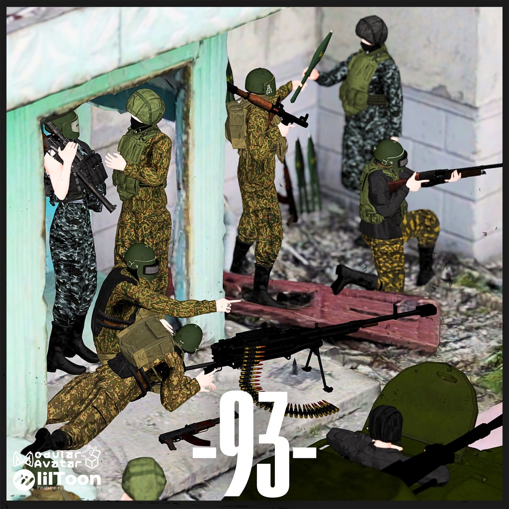 【2/25まで SALE 2500⇒2000】-93- 【男女6アバターフルセット】