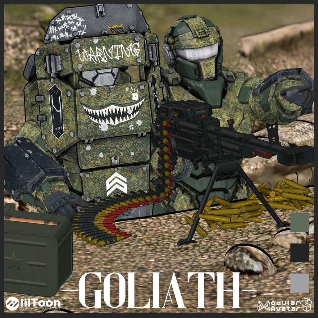 【9/15まで3000⇒2500】-Goliath-【ボディスーツ&アーマーフルセット】