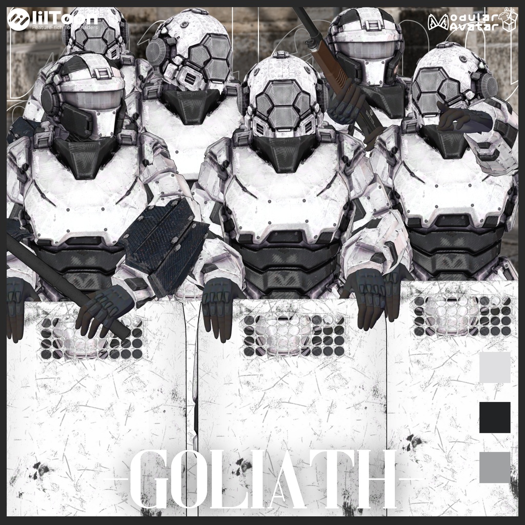 【9/15まで3000⇒2500】-Goliath-【ボディスーツ&アーマーフルセット】