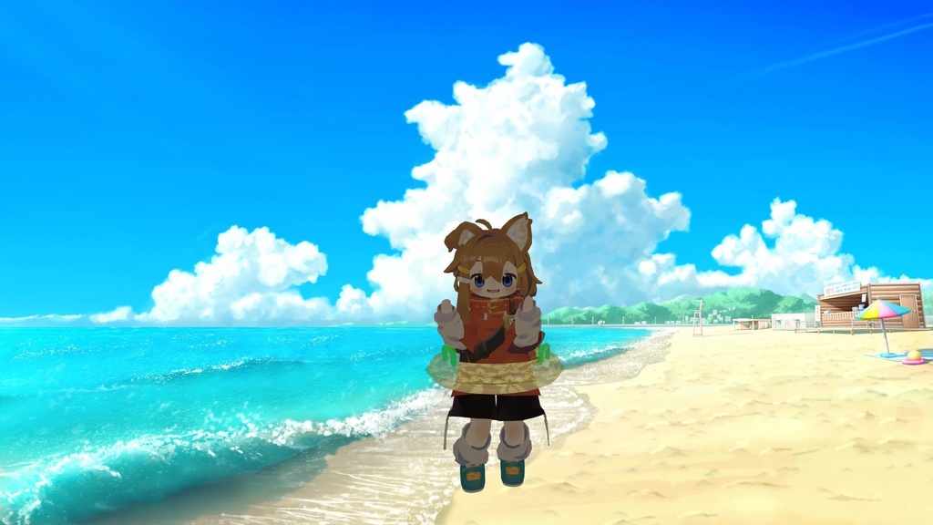 【VRChat想定】浮き輪【3Dモデル】