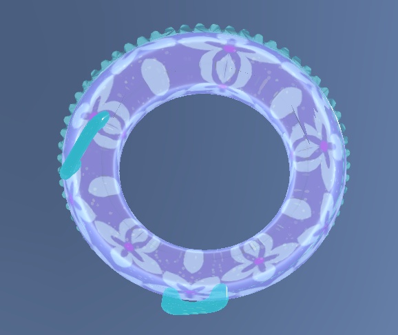 【VRChat想定】浮き輪【3Dモデル】