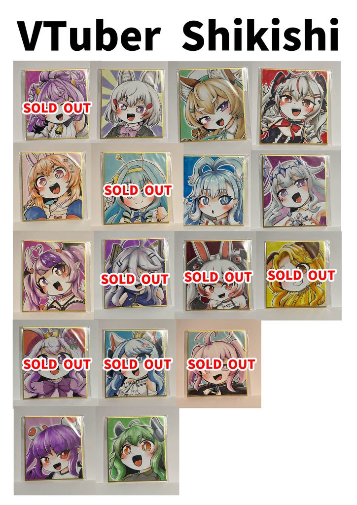 VTuber illustration board