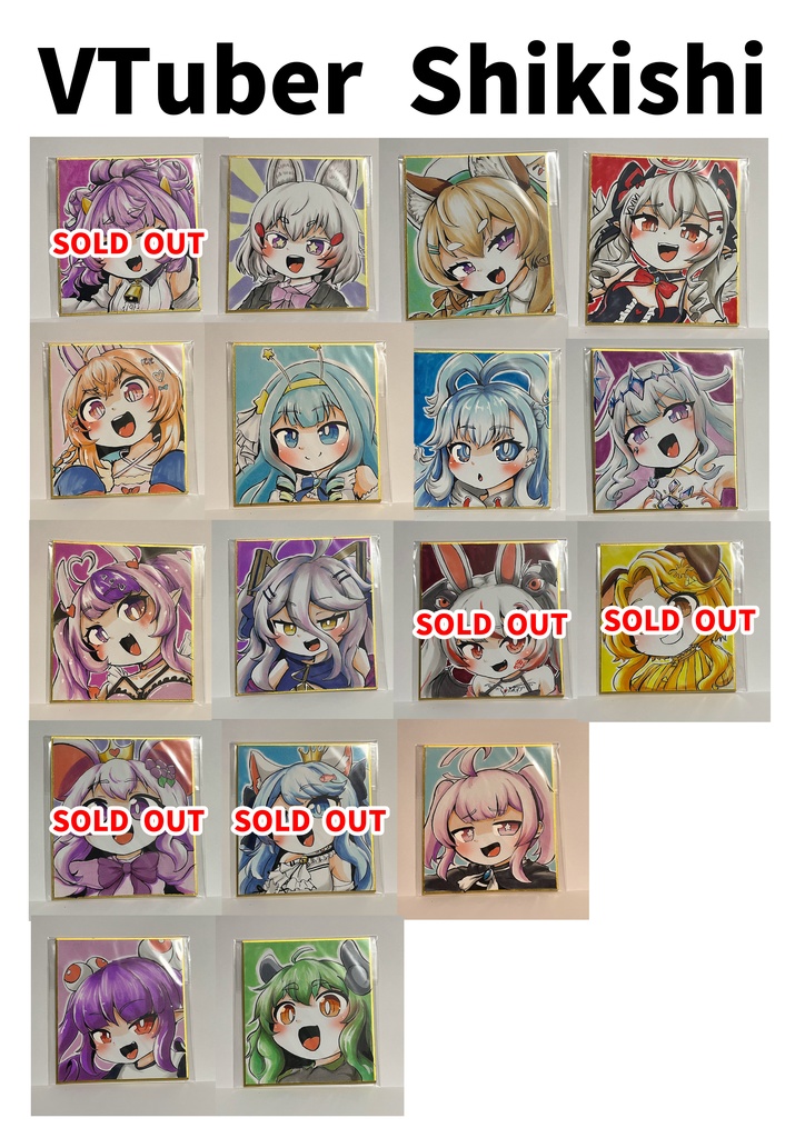 VTuber illustration board