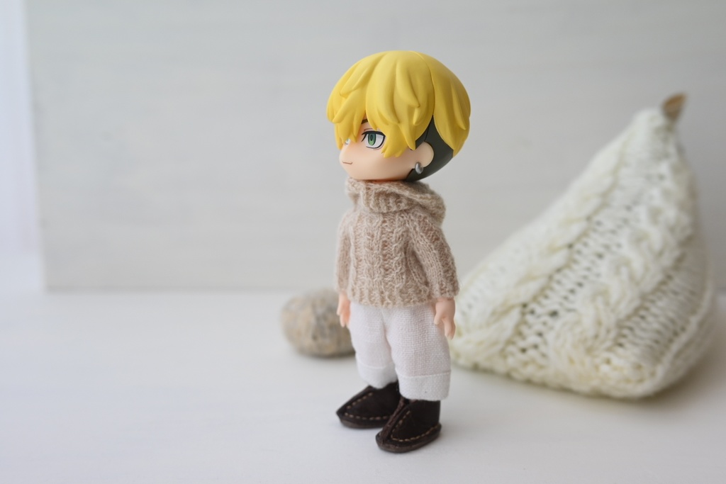 模様編みカシミヤ セーター オビツ11size