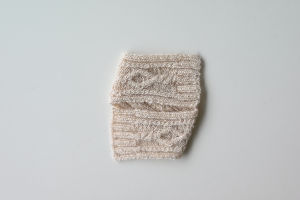 きなり/ブルー/ライトグレー カシミヤマフラー