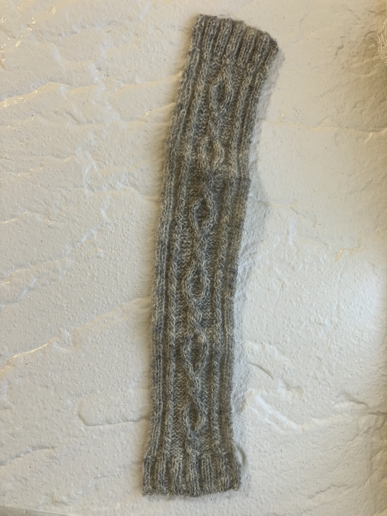 きなり/ブルー/ライトグレー カシミヤマフラー