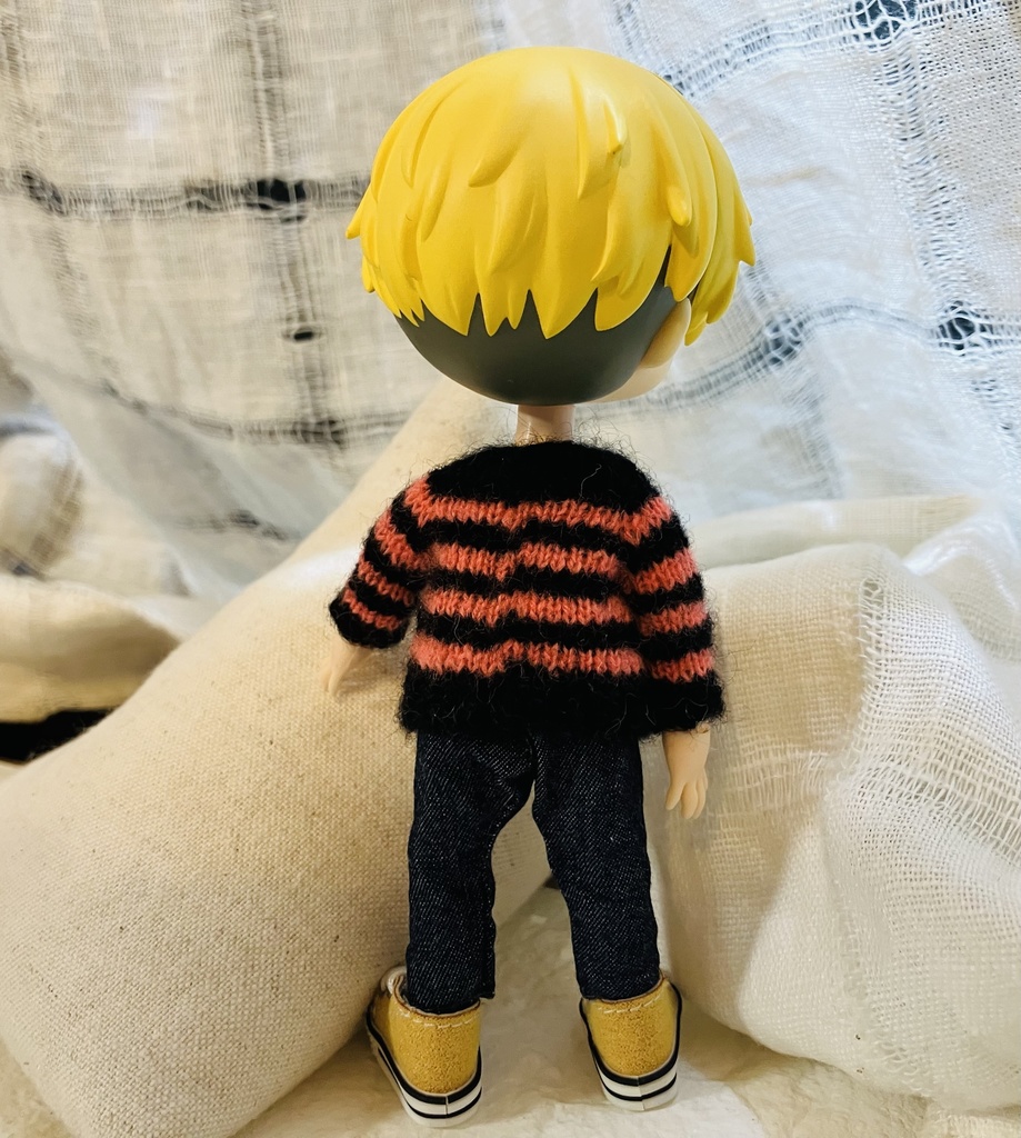 カシミヤ ボーダーセーター