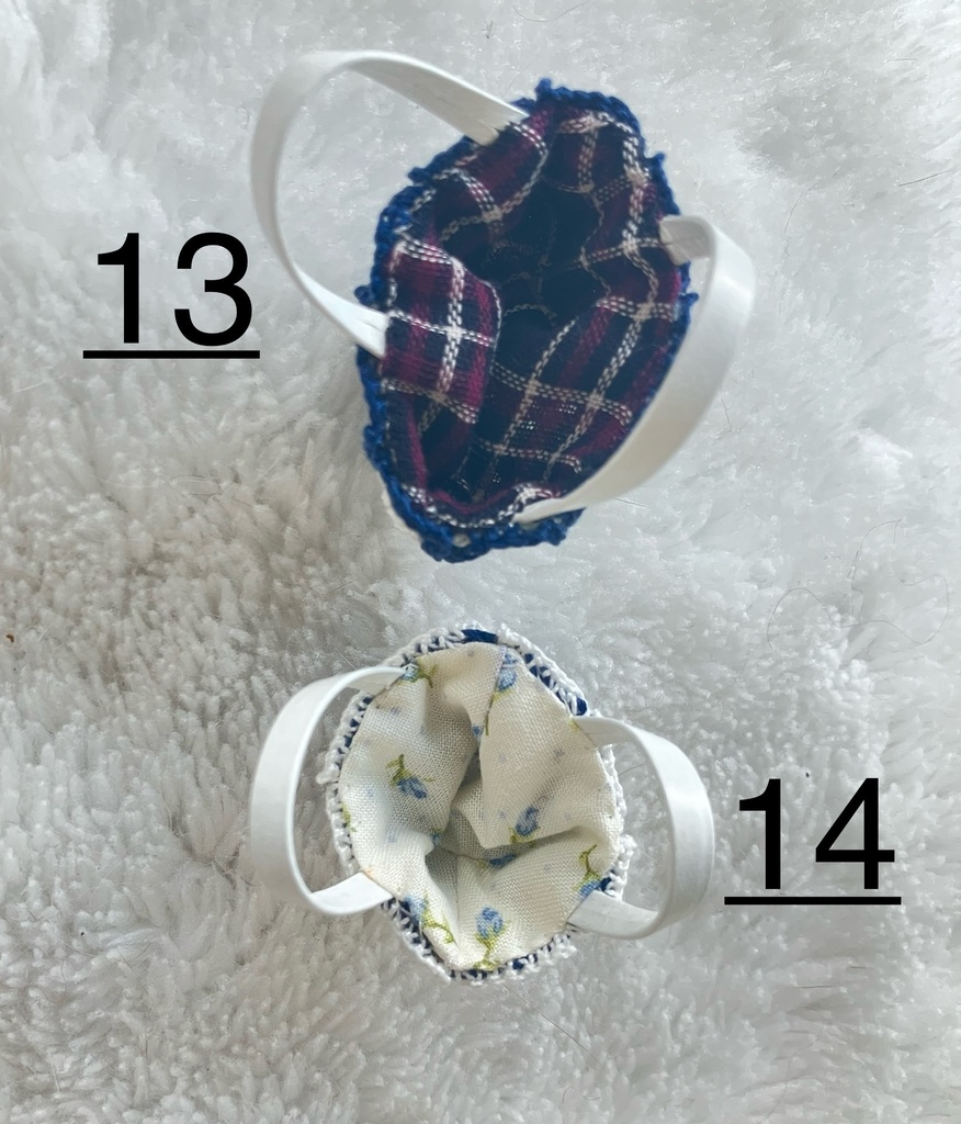 レース編みニットバック