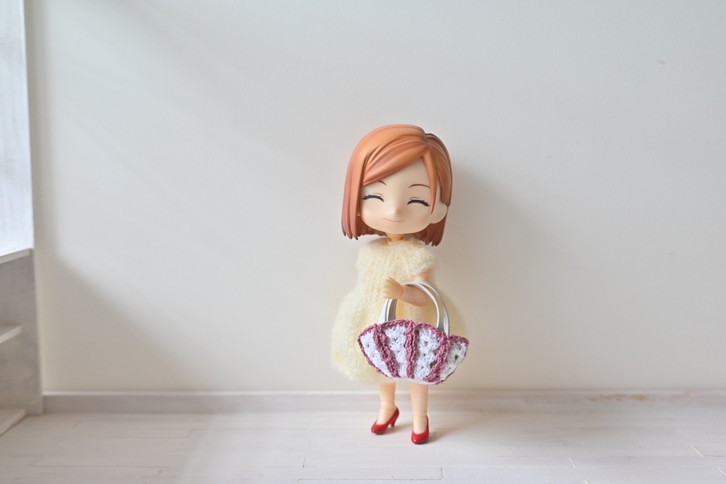 レース編みニットバック