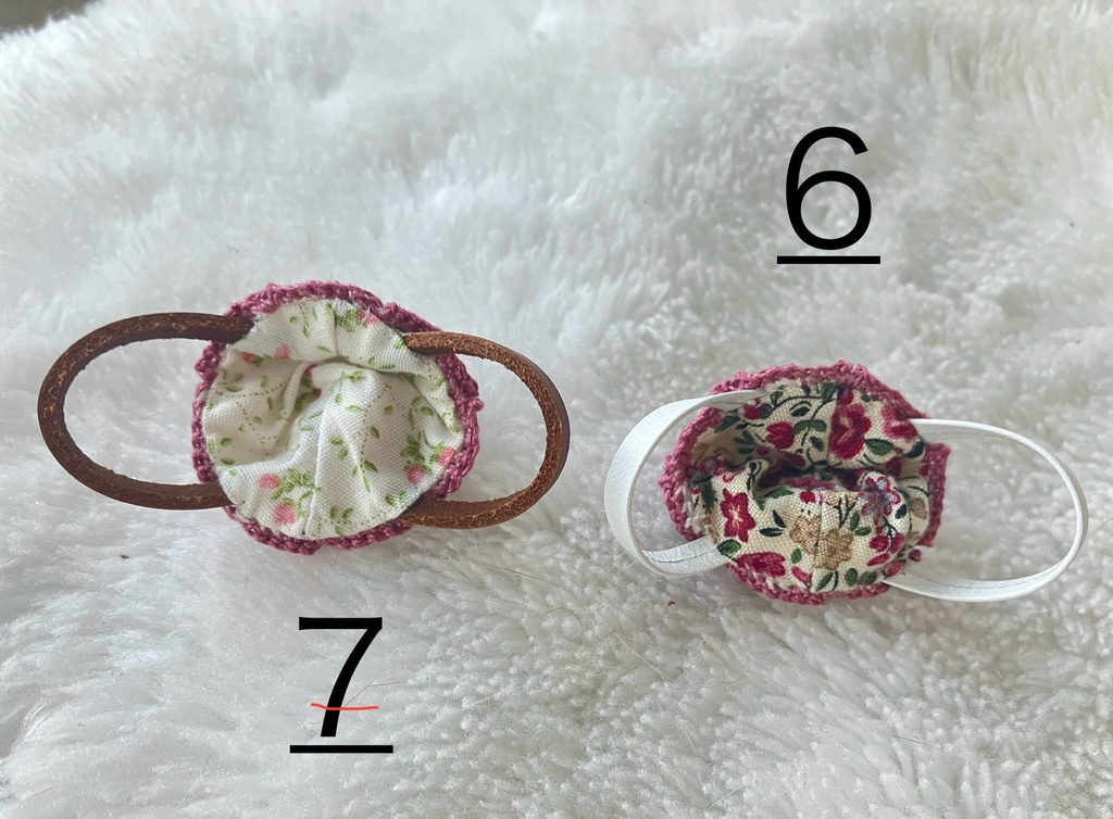 レース編みニットバック