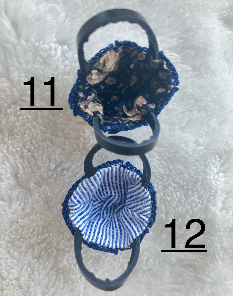 レース編みニットバック