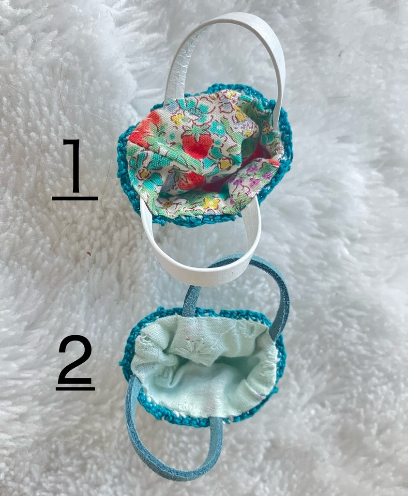 レース編みニットバック