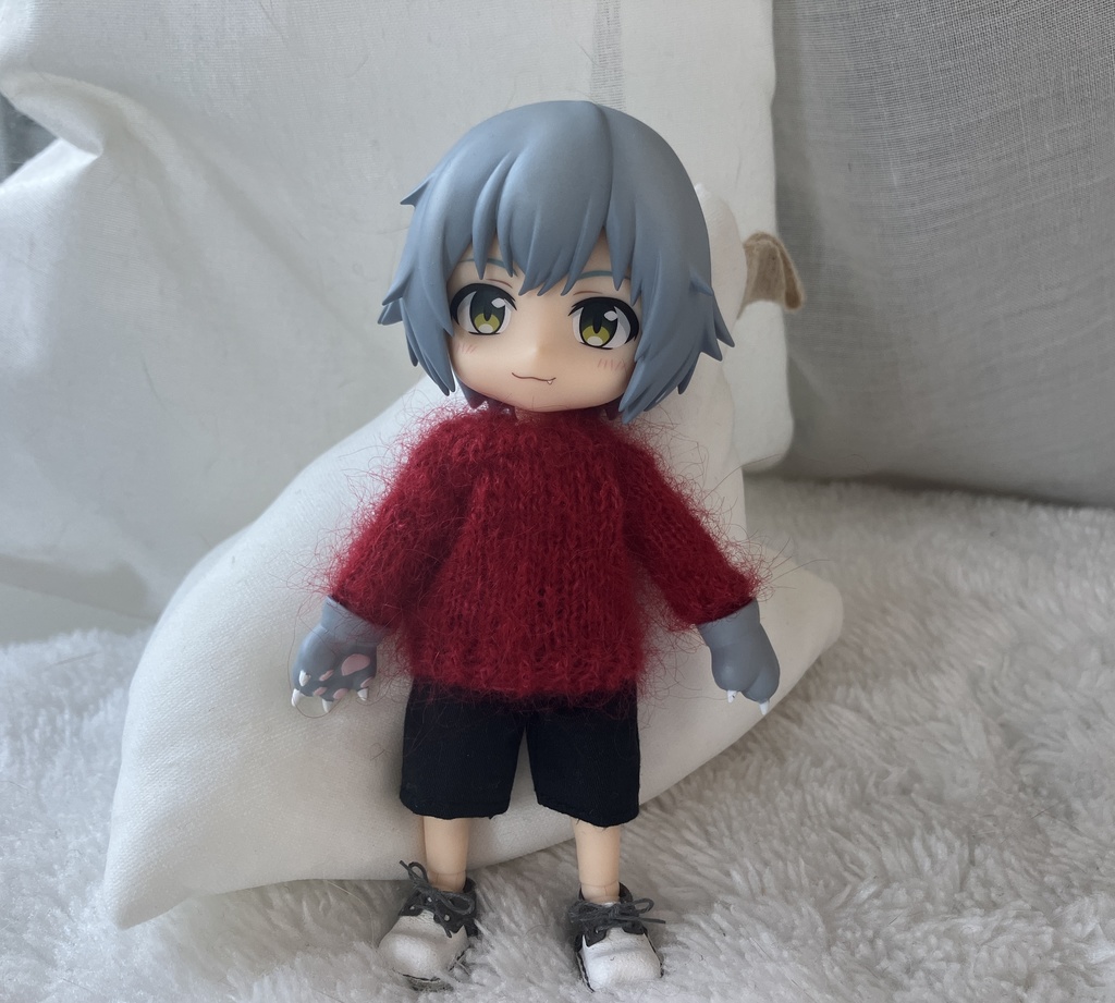 モヘア長袖セーター