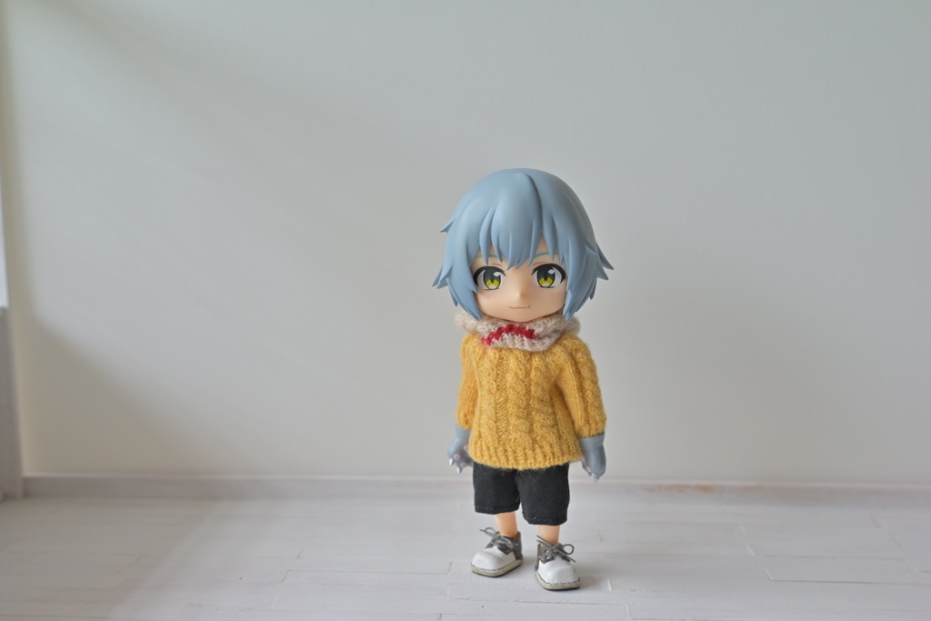 カシミヤ縄編みセーター(オビツ11・ねんどろいどサイズ)