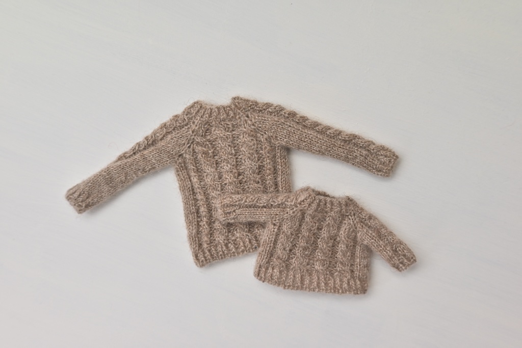 カシミヤ縄編みセーター(シチリアボティサイズ)