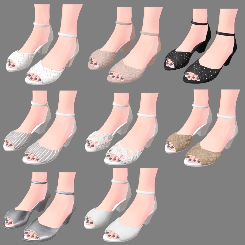 「桔梗」ちゃん用 ミュール/サンダル