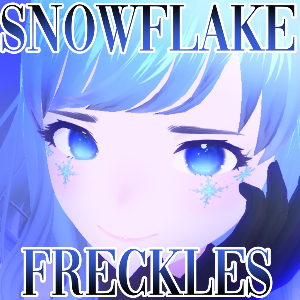 [ VROID ] ❄️Winter Snowflake Freckles☃️ | 冬のスノーフレークそばかす