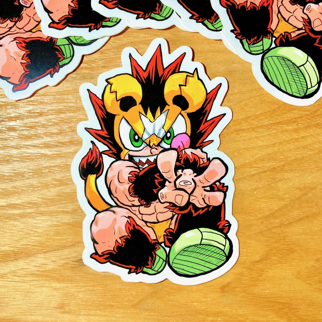 獣六ステッカー