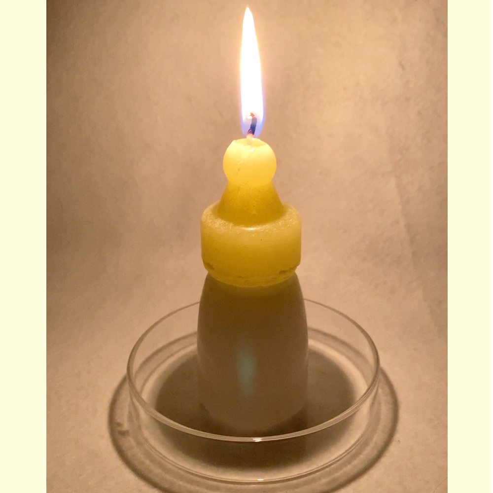 依頼停止中【obi/おび】おびの特製みるくの香り ハンドメイド哺乳瓶型アロマキャンドル【4周年記念制作】【受注生産/手作り】