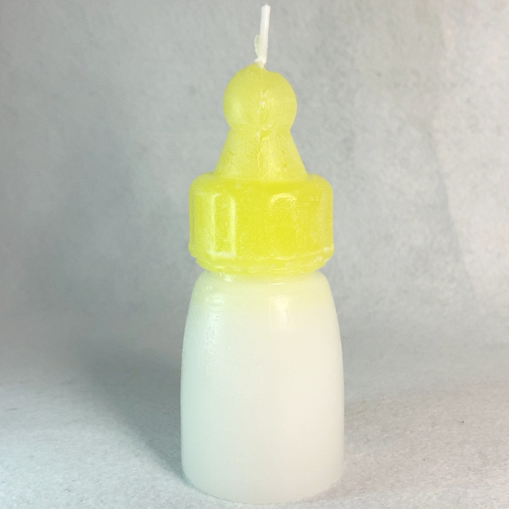 依頼停止中【obi/おび】おびの特製みるくの香り ハンドメイド哺乳瓶型アロマキャンドル【4周年記念制作】【受注生産/手作り】