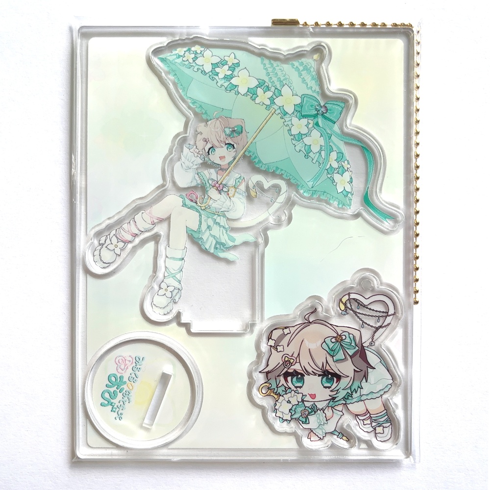 【6周年記念】アクリルフィギュアスタンド&吊りさげキーホルダーの豪華2点ハッピーセット🌼【おび/obi】