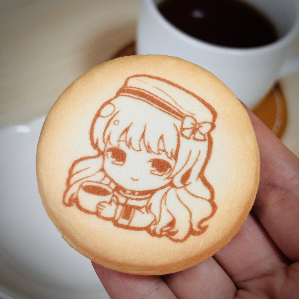 アサちゃんクッキー風バッジ
