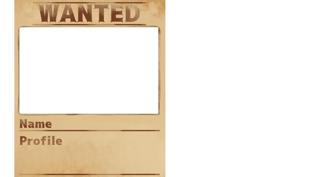 【新人Vtuber向け】プロフィール付き雑談配信枠【無料・フリー素材】