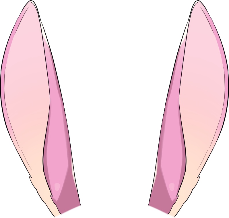 【無料・フリー】誰でもうさ耳イラストセット【PSDファイル有】