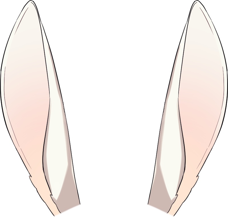 【無料・フリー】誰でもうさ耳イラストセット【PSDファイル有】