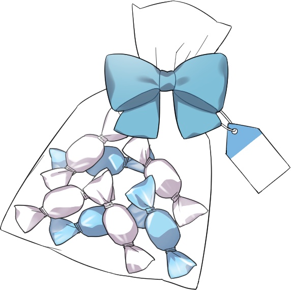 【フリー】誰でもホワイトデー素材 / お菓子・お手々イラストセット