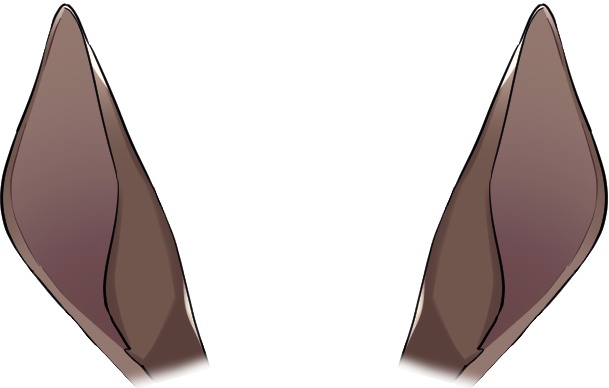 【無料・フリー】誰でもウマ耳イラストセット【PSDファイル有】