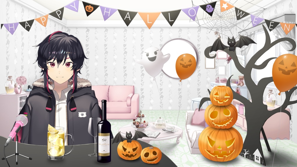 【配信素材】ワイン・ハイボール 晩酌セット2(お酒・アルコール)【配信枠・ドリンク】