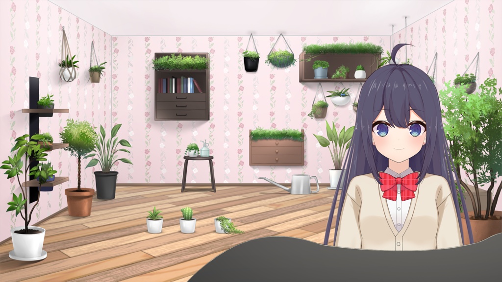 植木鉢・観葉植物・お部屋に緑セット.2【うさねこ式カスタムお部屋配信枠】