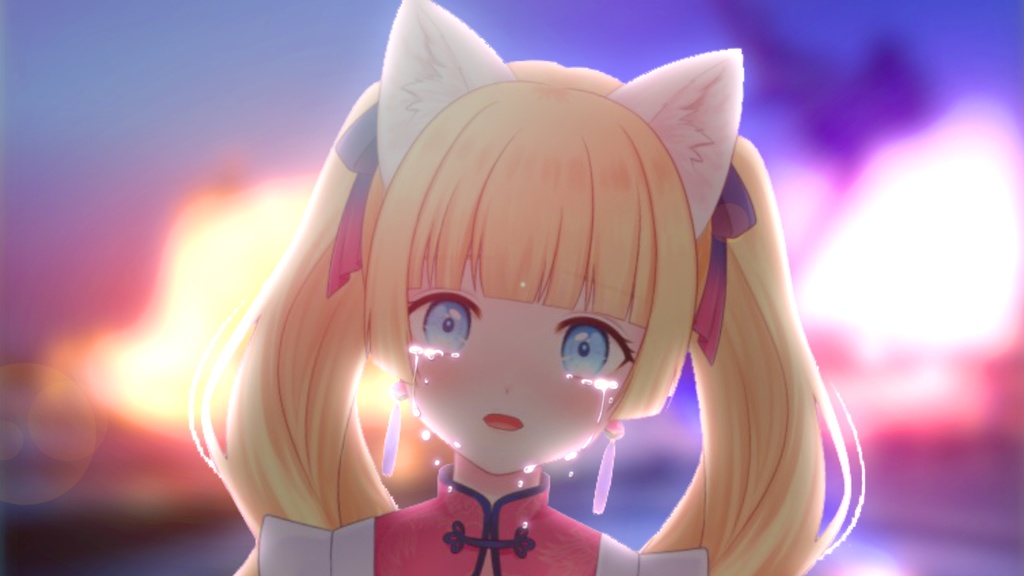 【フリー素材】涙きらきらイラスト素材【Vtuber/サムネイル/動画】