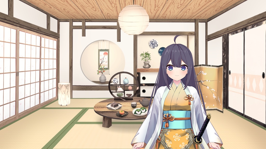 【和室】お部屋セットVol.3【うさねこカスタムお部屋配信枠】