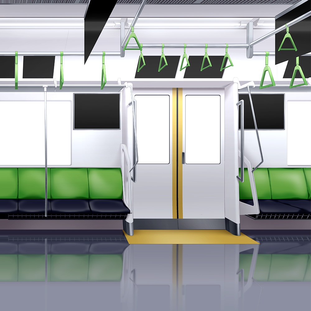【動画師向け】電車内素材【イラスト系MV/OP/ED】