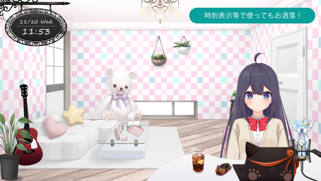 【フリー素材】お洒落なヨーロピアン看板セット【配信枠/配信背景】