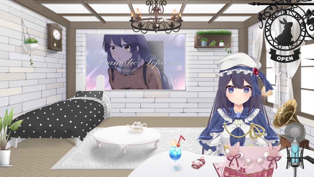 【全32種類】ふわふわ可愛いベッドセットVol.2【配信部屋/Vtuber】