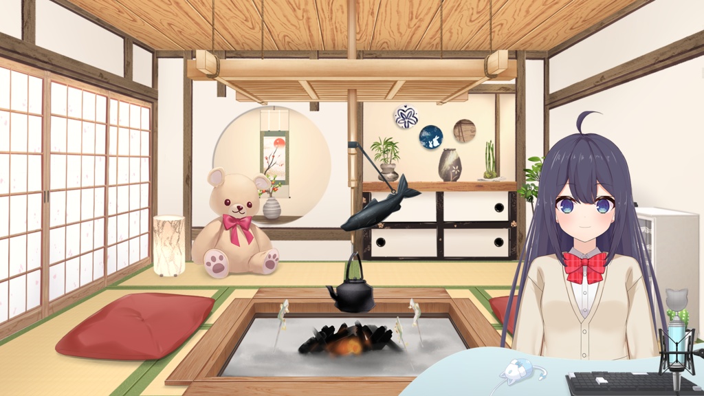 囲炉裏セット【うさねこ式カスタムお部屋】