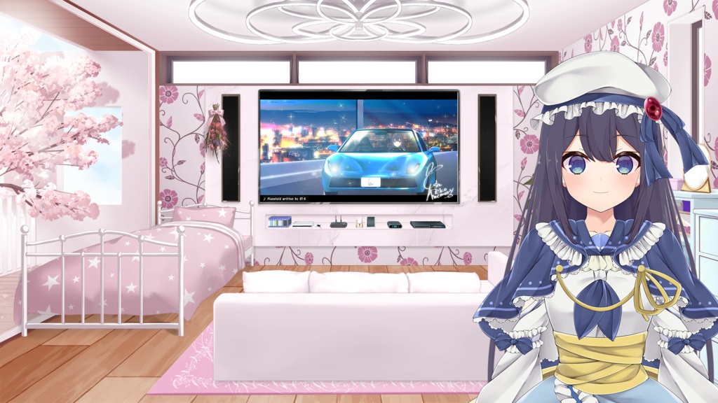 大きなソファー・ウォールパネルセット【うさねこ式カスタムお部屋】